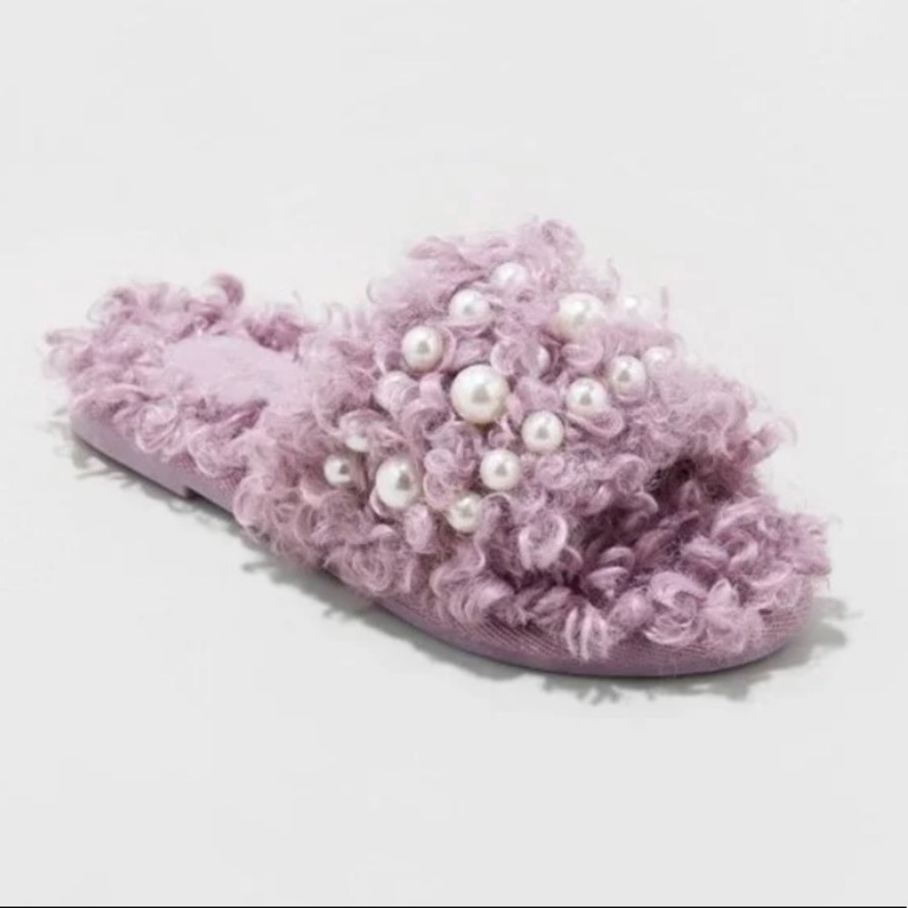 Purple girls slippers